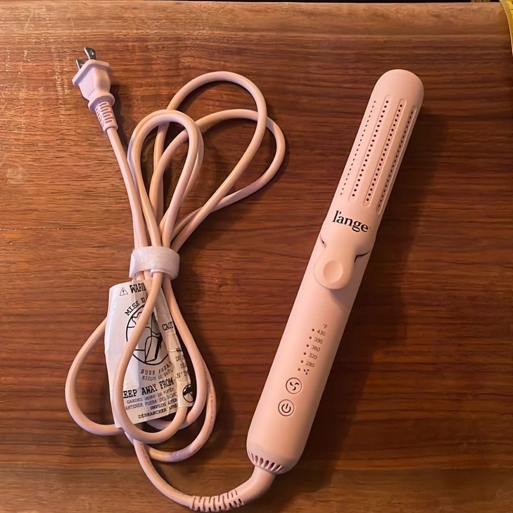 L’ange le duo pale pink curling /flat iron